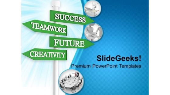 Teamwork Business Signpost Success PowerPoint Templates Ppt Backgrounds For Slides 0313 Teamwork Business Signpost Success PowerPoint Templates Ppt Backgrounds For Slides 0313