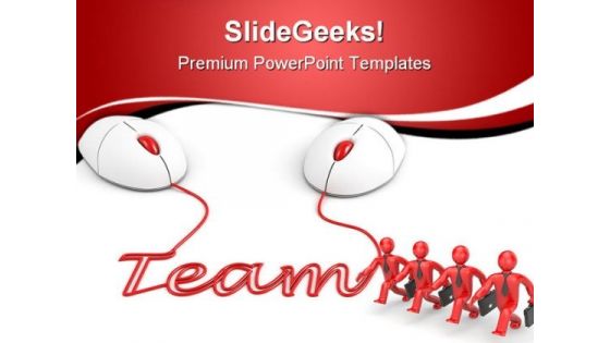 Teamwork Concept Business PowerPoint Templates And PowerPoint Backgrounds 0811