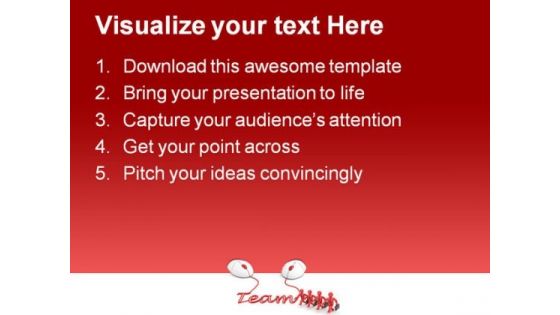Teamwork Concept Business PowerPoint Themes And PowerPoint Slides 0811