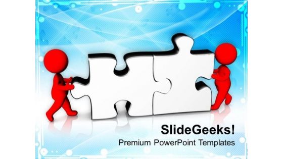 Teamwork Concept For Business Upliftment PowerPoint Templates Ppt Backgrounds For Slides 0413