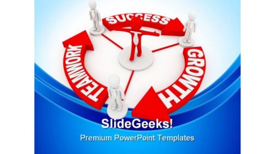 Teamwork Concept Success PowerPoint Themes And PowerPoint Slides 0811