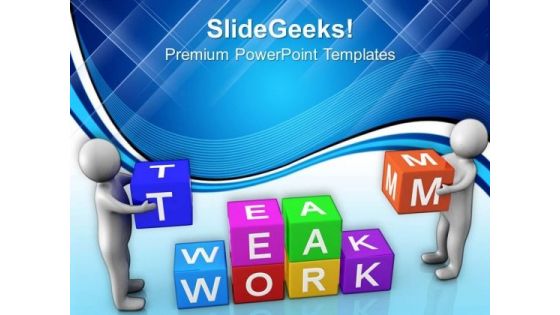 Teamwork For Business Success PowerPoint Templates Ppt Backgrounds For Slides 0613