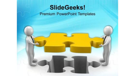 Teamwork For Finding Solution To The Problem PowerPoint Templates Ppt Backgrounds For Slides 0713