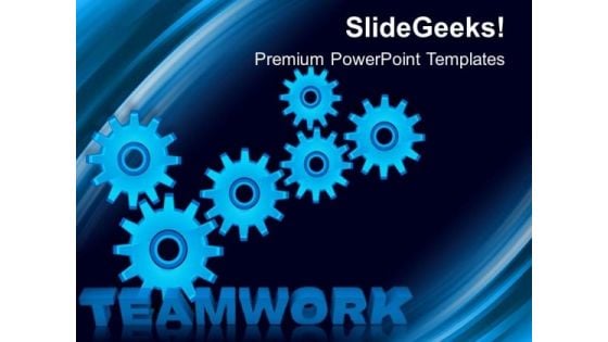 Teamwork Gears Wheels PowerPoint Templates And PowerPoint Themes 0412