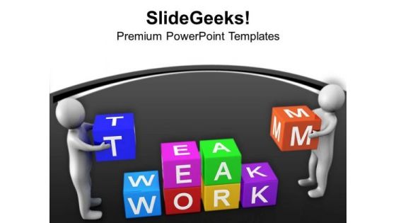 Teamwork Gives Great Results PowerPoint Templates Ppt Backgrounds For Slides 0613