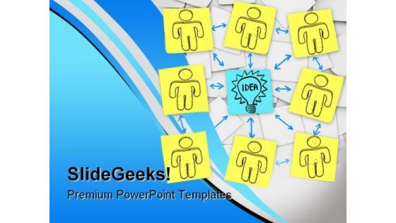 Teamwork Idea Business PowerPoint Template 0910 Teamwork Idea Business PowerPoint Template 0910