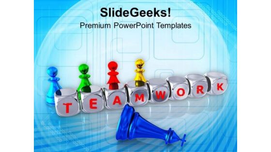 Teamwork Improves The Financial Condition PowerPoint Templates Ppt Backgrounds For Slides 0513