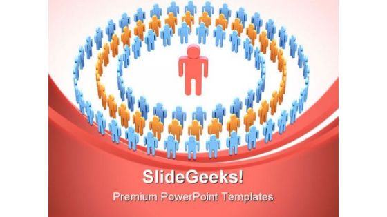 Teamwork Over Leadership PowerPoint Themes And PowerPoint Slides 0811