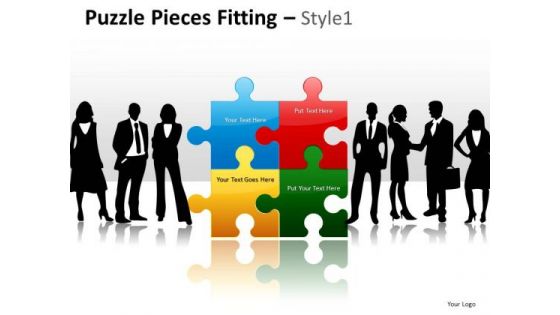 Teamwork Puzzle Pieces PowerPoint Slides Ppt Template Graphics