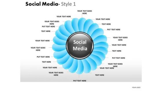 Teamwork Social Media 1 PowerPoint Slides And Ppt Diagram Templates