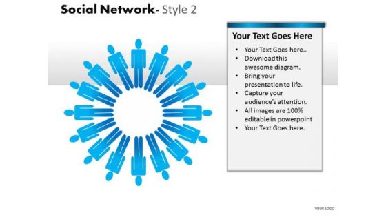 Teamwork Social Network 2 PowerPoint Slides And Ppt Diagram Templates