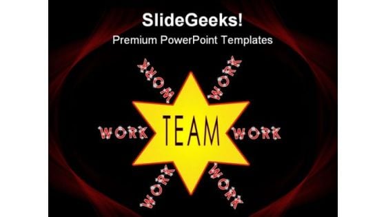 Teamwork Star Shapes PowerPoint Themes And PowerPoint Slides 0811 Teamwork Star Shapes PowerPoint Themes And PowerPoint Slides 0811