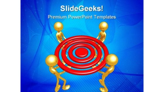 Teamwork Target Business PowerPoint Themes And PowerPoint Slides 0811 Teamwork Target Business PowerPoint Themes And PowerPoint Slides 0811
