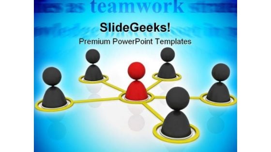 Teamwork Unity Leadership PowerPoint Templates And PowerPoint Backgrounds 0411