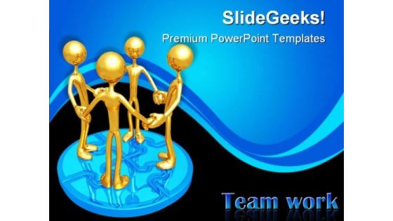 Teamwork Unity Leadership PowerPoint Themes And PowerPoint Slides 0811