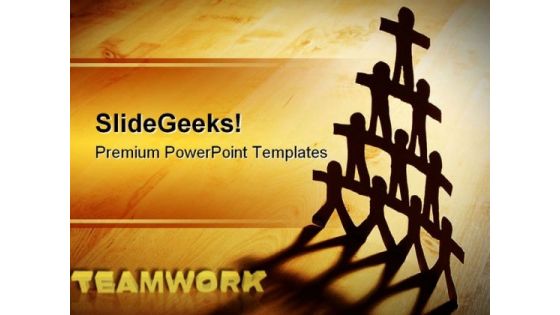 Teamwork Unity People PowerPoint Themes And PowerPoint Slides 0811