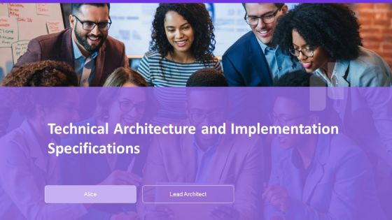 Technical Architecture And Implementation Specifications PPT Graphics AT
