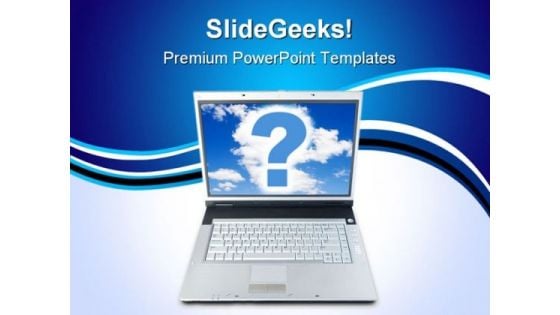 Technical Question Computer PowerPoint Themes And PowerPoint Slides 0811