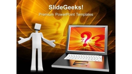 Technical Questions Computer Internet PowerPoint Templates Ppt Backgrounds For Slides 1112