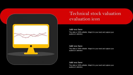 Technical Stock Valuation Evaluation Icon Template Pdf