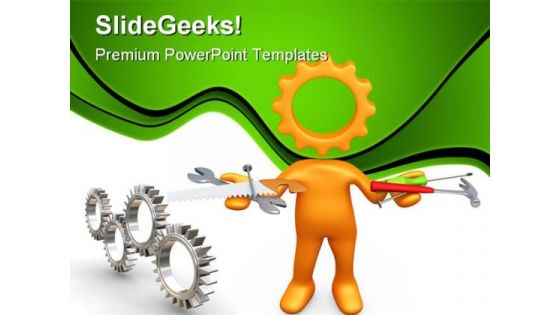 Technician Industrial PowerPoint Templates And PowerPoint Backgrounds 0811