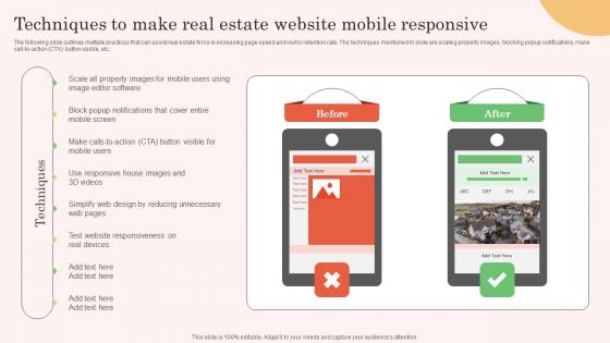 Techniques To Make Real Estate Website Mobile Real Estate Property Marketing Demonstration Pdf Techniques To Make Real Estate Website Mobile Real Estate Property Marketing Demonstration Pdf