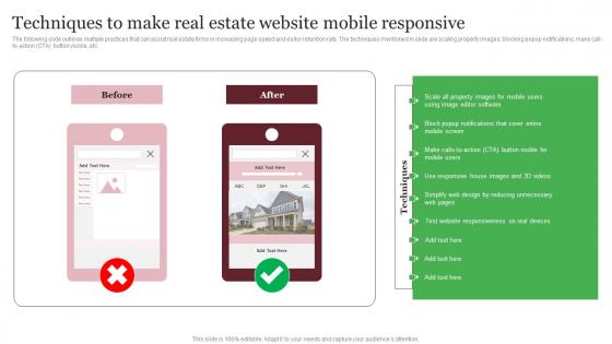 Techniques To Make Real Estate Website Mobile Responsive Out Of The Box Real Inspiration Pdf