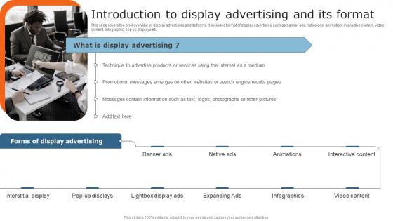 Techniques To Optimize Business Performance Introduction To Display Advertising And Its Format Themes Pdf