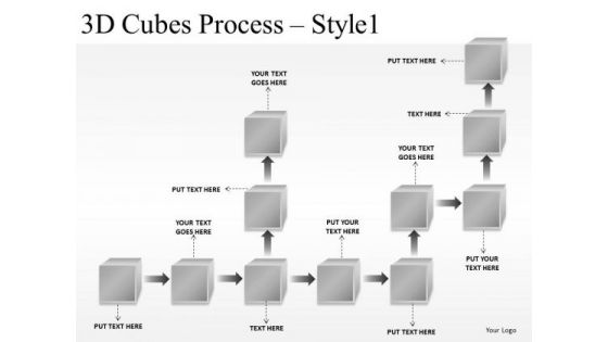 Technology 3d Cubes Process 1 PowerPoint Slides And Ppt Diagram Templates