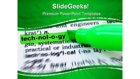 Technology Business PowerPoint Backgrounds And Templates 1210