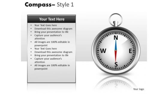 Technology Compass 1 PowerPoint Slides And Ppt Diagram Templates