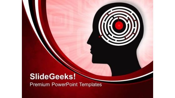 Technology Interface With The Human Mind PowerPoint Templates And PowerPoint Themes 0912