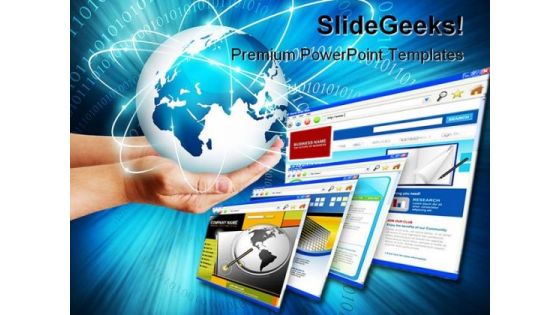 Technology Internet PowerPoint Backgrounds And Templates 1210