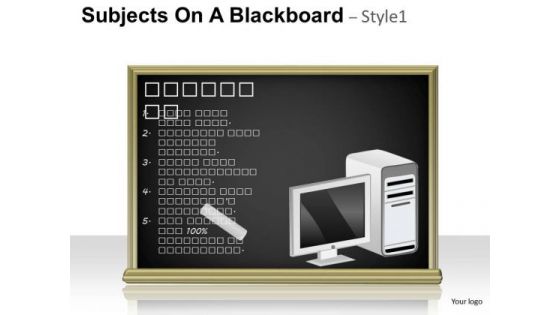 Technology Subjects On A Blackboard 1 PowerPoint Slides And Ppt Diagram Templates