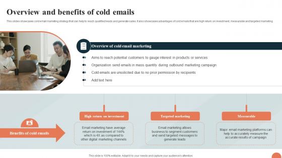 Telesales Strategy For Targeting Overview And Benefits Of Cold Emails Strategy SS V