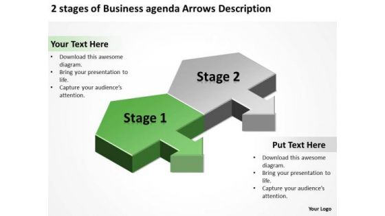 Templates Download Agenda Arrows Description Bar Business Plan Sample PowerPoint Slides