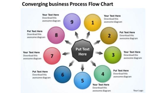 Templates Download Process Flow Chart Circular Layout Diagram PowerPoint Slides