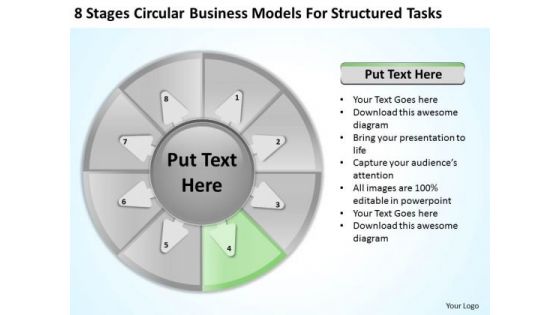 Templates Models For Structured Tasks Setting Up Business Plan PowerPoint