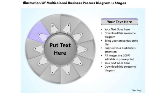 Templates Process Diagram 10 Stages Ppt Real Estate Business Plan Examples PowerPoint Slides