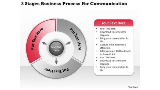 Templates Process For Communication Ppt Best Business Plan PowerPoint