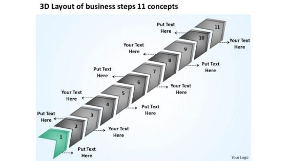 Templates Steps 11 Concepts Ppt Business Plans For Small PowerPoint