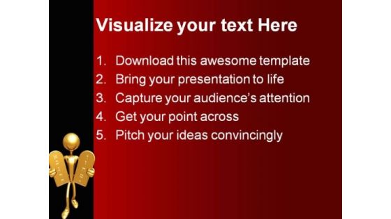 Ten Commandments People PowerPoint Themes And PowerPoint Slides 0211
