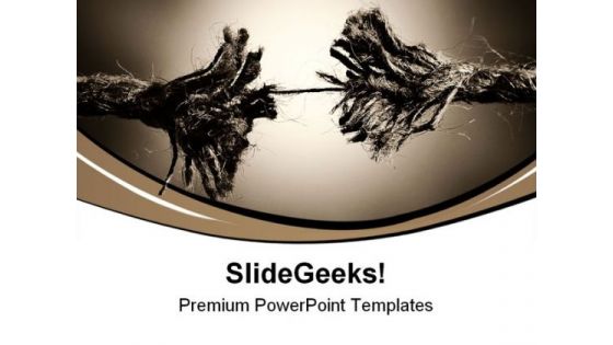 Tension Toned Metaphor PowerPoint Themes And PowerPoint Slides 0711