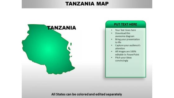 Tenzania PowerPoint Maps