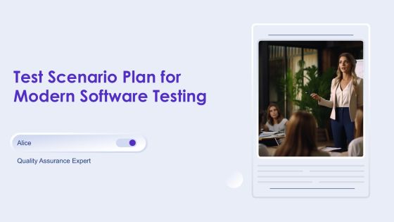 Test Scenario Plan For Modern Software Testing PPT Information AT