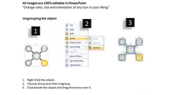 Text Boxes Illustrating Diverging Concept Ppt Circular Flow Spoke Diagram PowerPoint Slides
