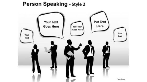 Text Boxes Person Speaking PowerPoint Slides And Ppt Diagrams