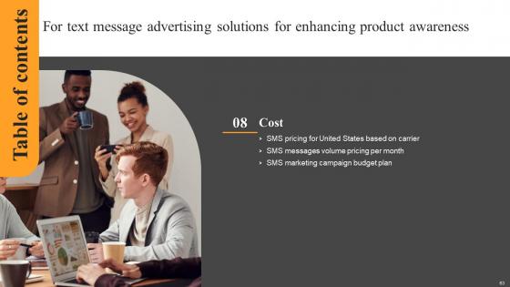 Text Message Advertising Solutions For Enhancing Product Awareness Ppt Powerpoint Presentation Complete Deck