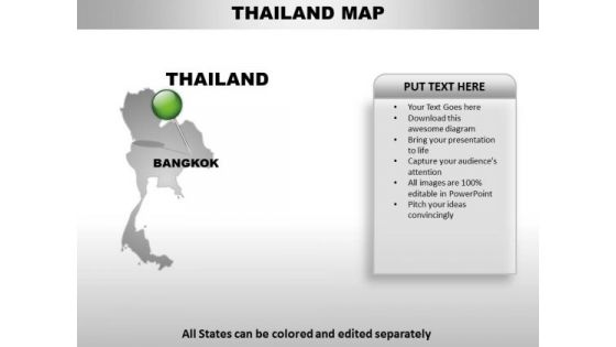 Thailand Country PowerPoint Maps