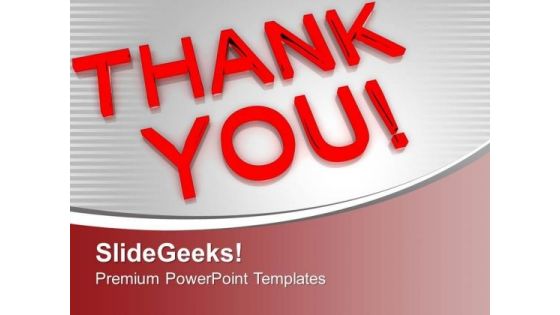 Thank You Business Concept PowerPoint Templates Ppt Backgrounds For Slides 0313